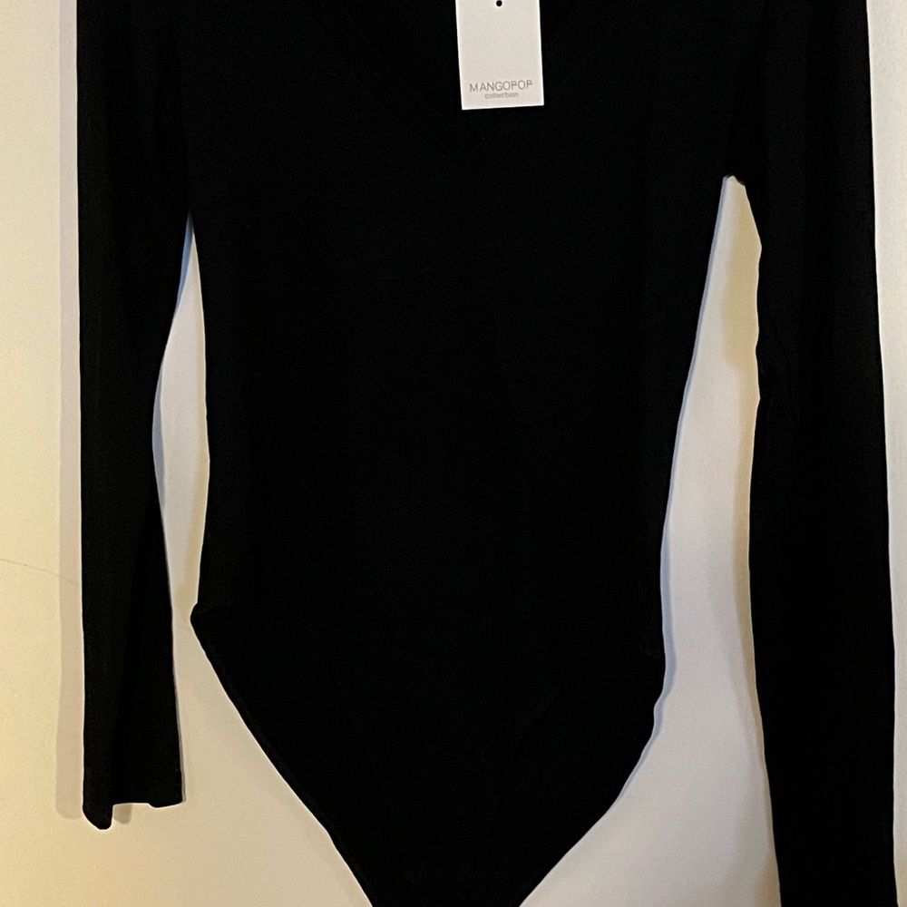 Mango pop black longsleeve bodysuit. I have two. A S and XL
